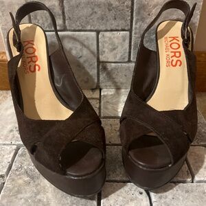 Michael Kors suede heels